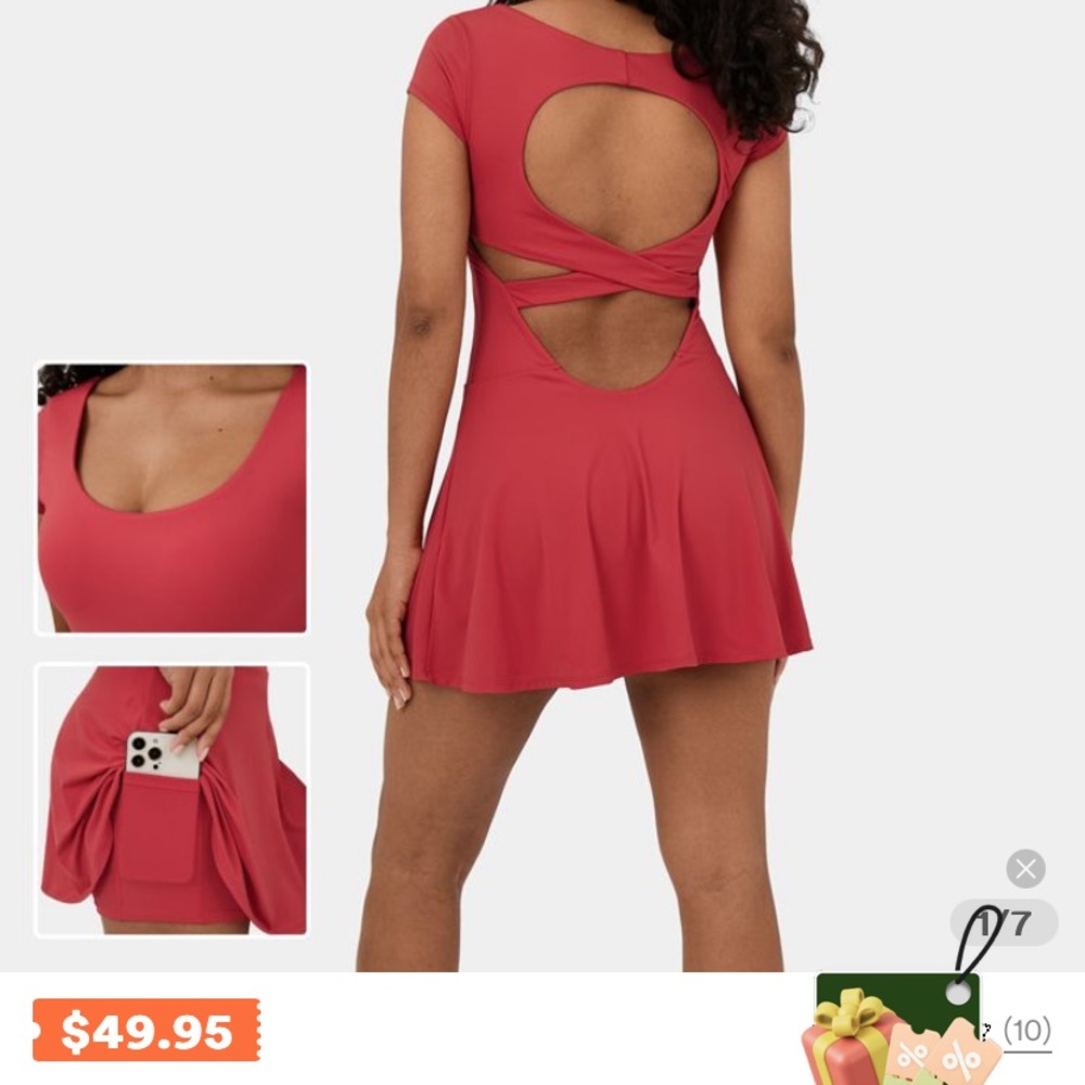 Red Backless Dress